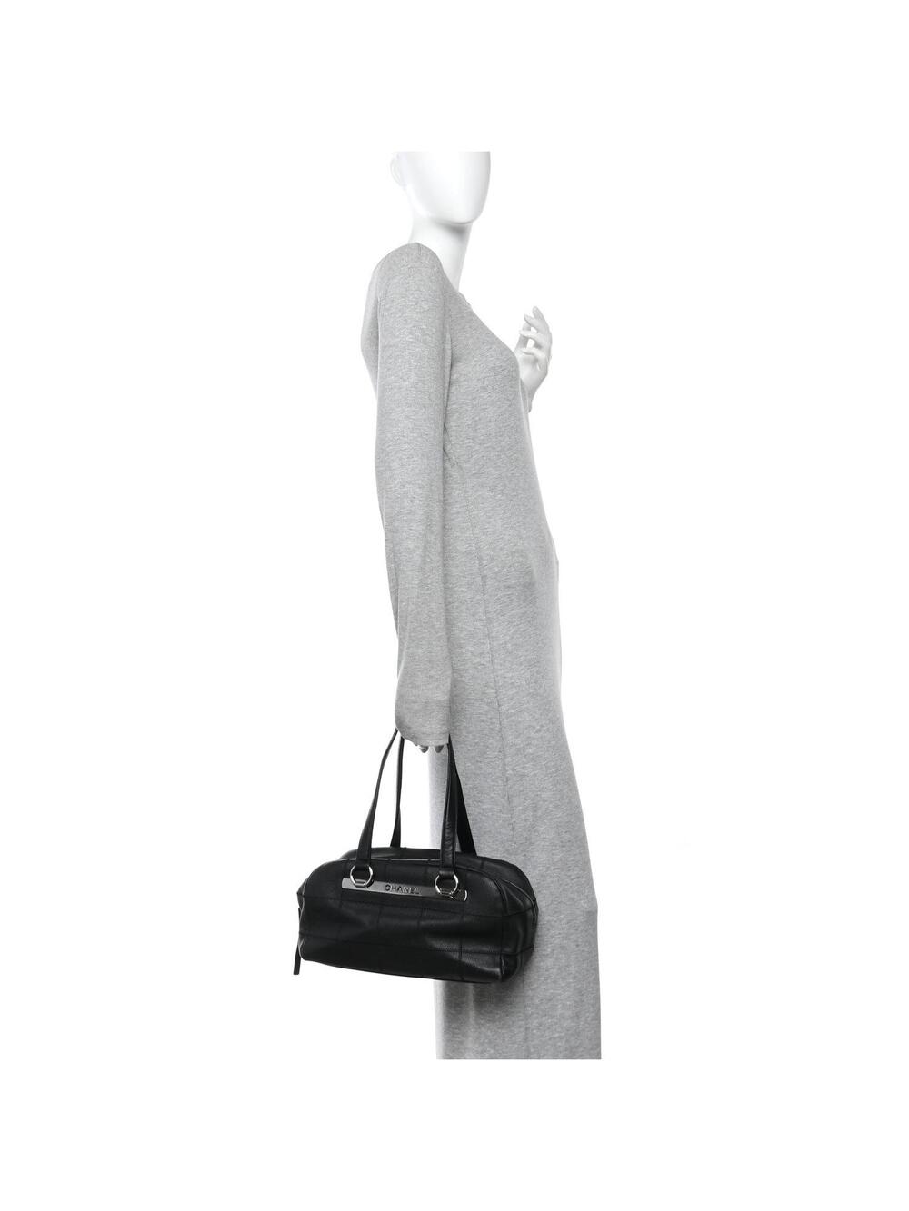 Chanel Caviar Square Stitched Bowler #279265C12B - Picture 2 of 9